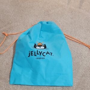 Jellycat Turquoise Bag with Orange Strings